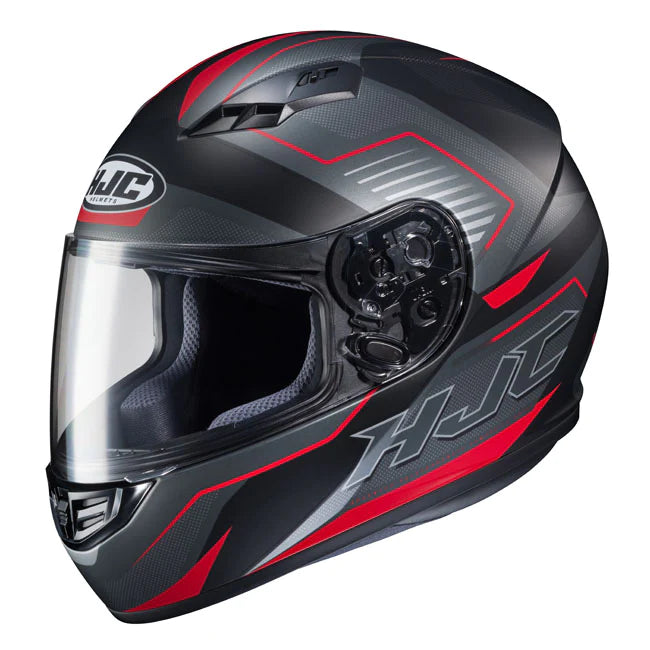 HELMET HJC CS-15 GREY BLACK RED SIZE M