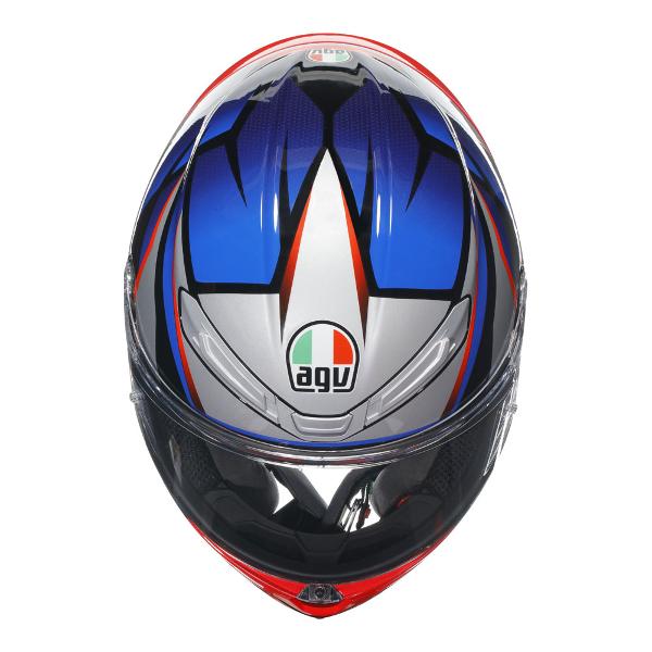 AGV K6 S Slashcut Blue/Red