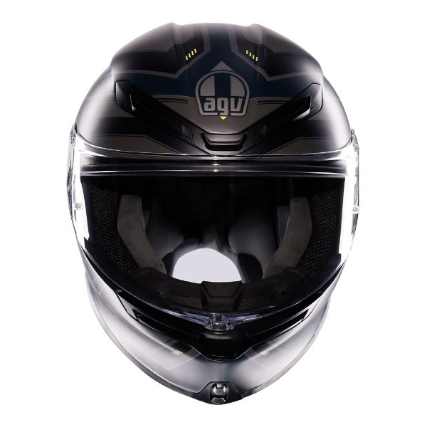 AGV K6 S Enhance Matt Grey/Fluro Yellow