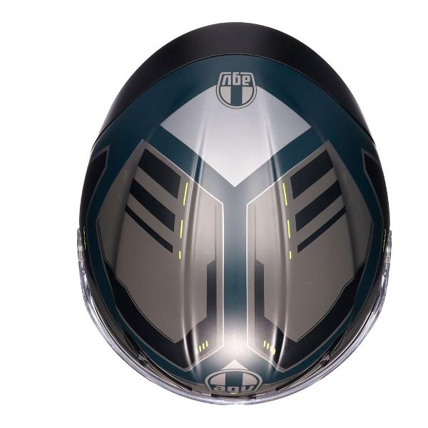 AGV K6 S Enhance Matt Grey/Fluro Yellow