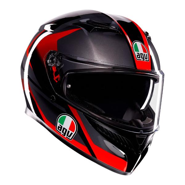 AGV K3 Striga Matt Black/Grey/Red