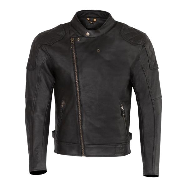 MERLIN Jacket Chester Café D3O Leather Black