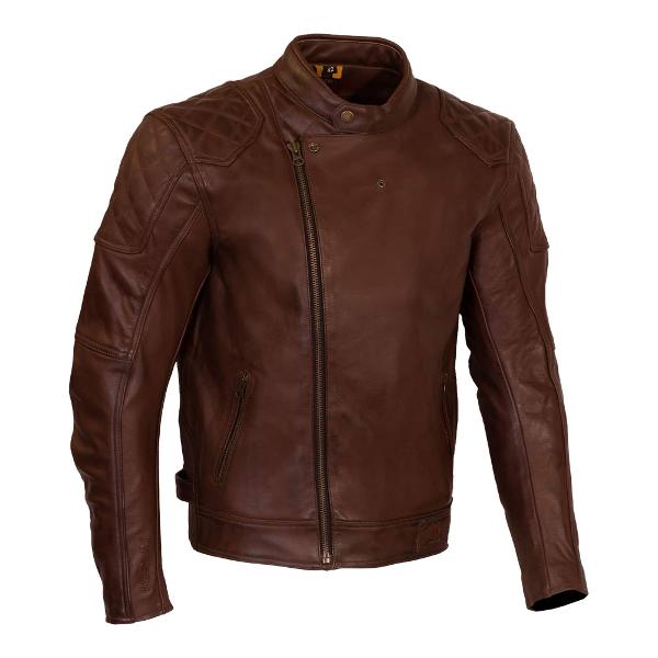 MERLIN Jacket Chester Café D3O Leather Black