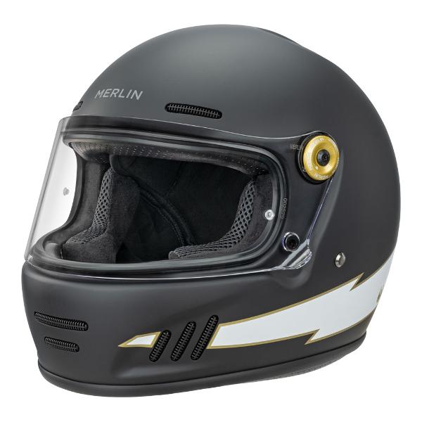 MERLIN Helmet Revival Flash Matt Black
