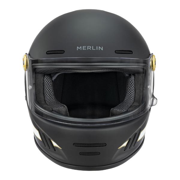 MERLIN Helmet Revival Flash Matt Black