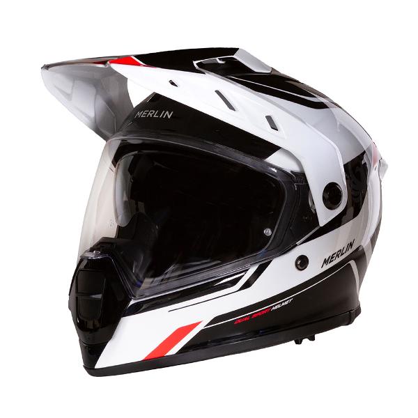 MERLIN Helmet Torres Block White/Red
