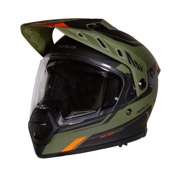 MERLIN Helmet Torres Block Matt/Green