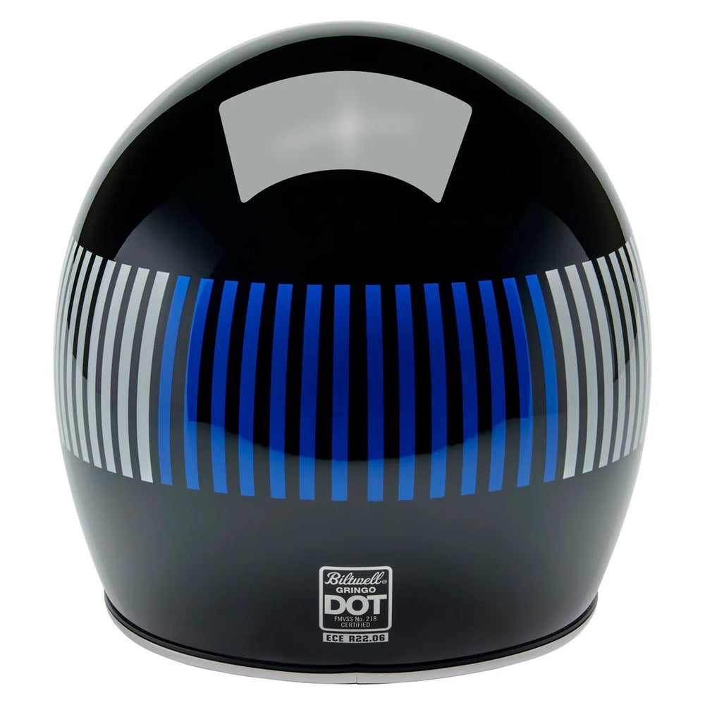 BILTWELL Gringo - GLOSS BLACK R/W/B RACEFLOW