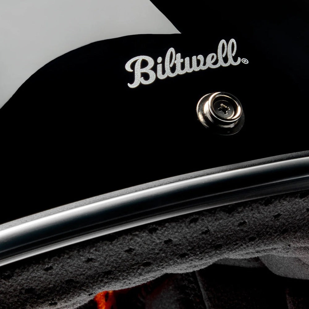 BILTWELL Gringo - GLOSS BLACK R/W/B RACEFLOW