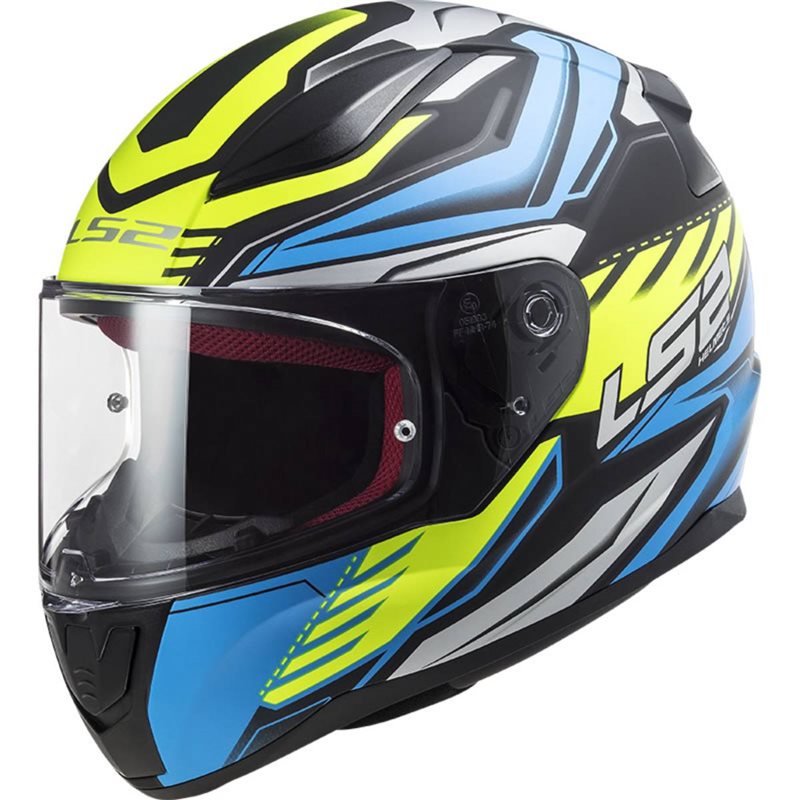 HELMET LS2 FF353 RAPID GALE  BLU /BLK/FLUO YEL
