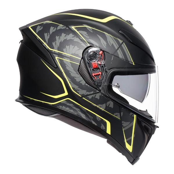 AGV K5 S Tornado Matt Black/Yellow Fluro