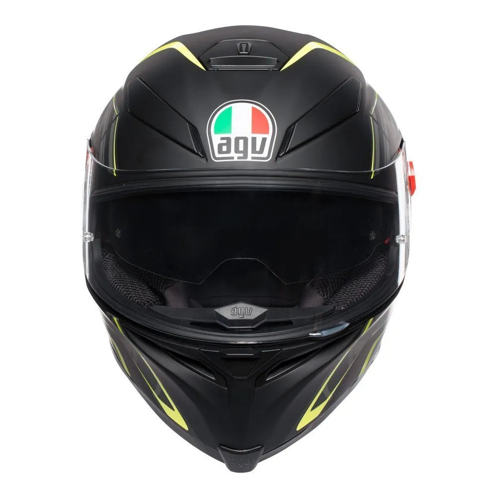 HELMET AGV K5 S TORNADO MATT BLACK YELLOW FLUO