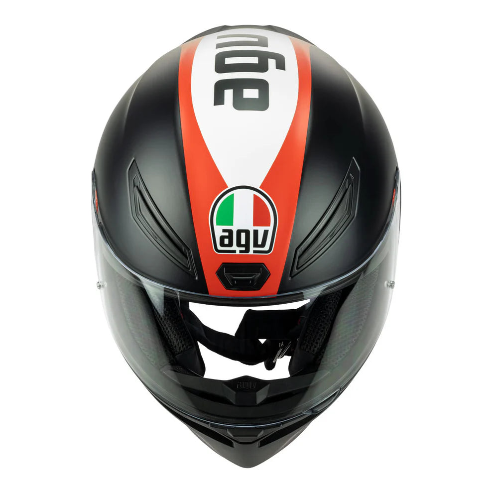 HELMET AGV K1 GRIP MATT BLACK RED