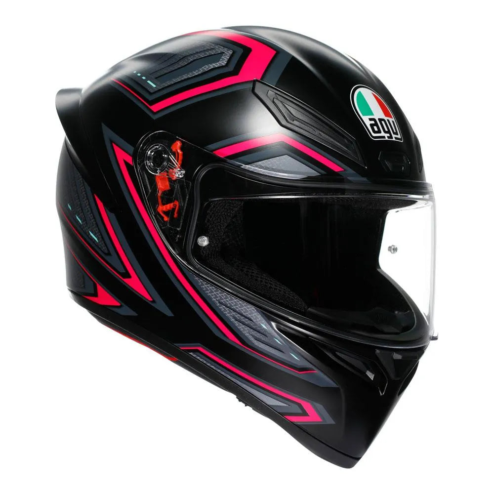 HELMET AGV K1 S SLING MATT BLACK / PINK