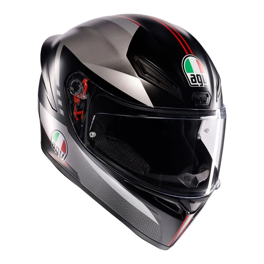 HELMET AGV K1 S LAPP MATT GREY RED