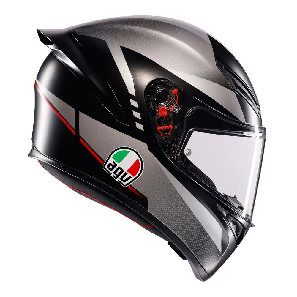 HELMET AGV K1 S LAPP MATT GREY RED