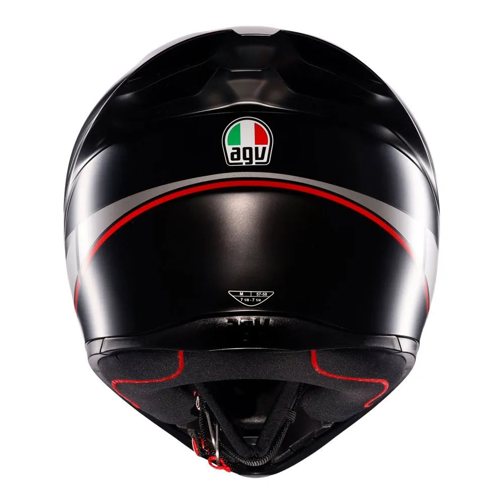 HELMET AGV K1 S LAPP MATT GREY RED