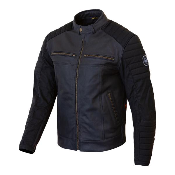 MERLIN Jacket Ridge Leather Cotec Black