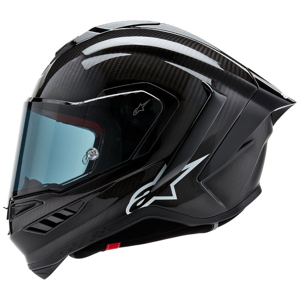 Alpinestars Supertech SR10 Solid Black Carbon Matte / Gloss Helmet