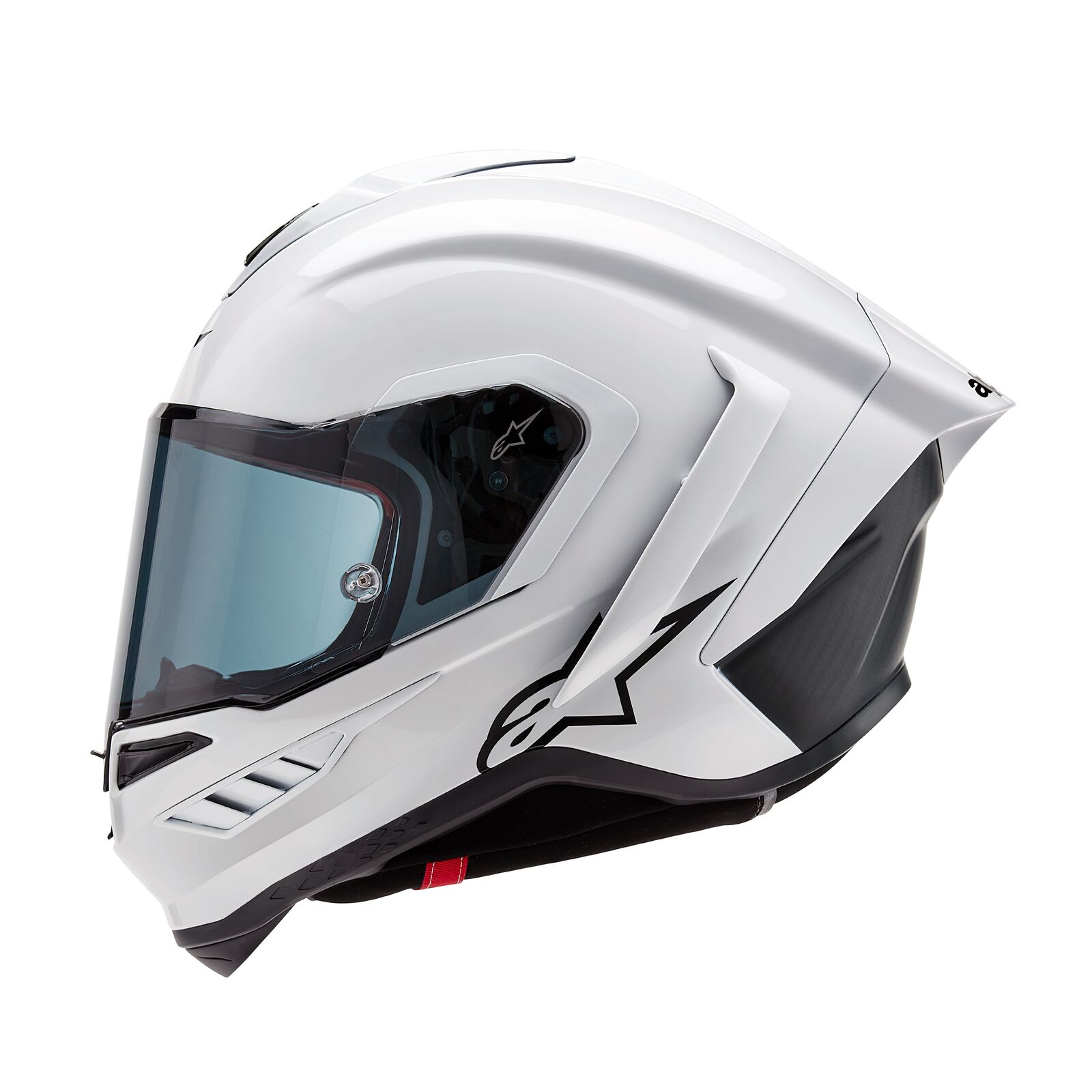 Alpinestars Supertech R10 Solid ECE 22.06 Helmet - White Gloss/Black Matte