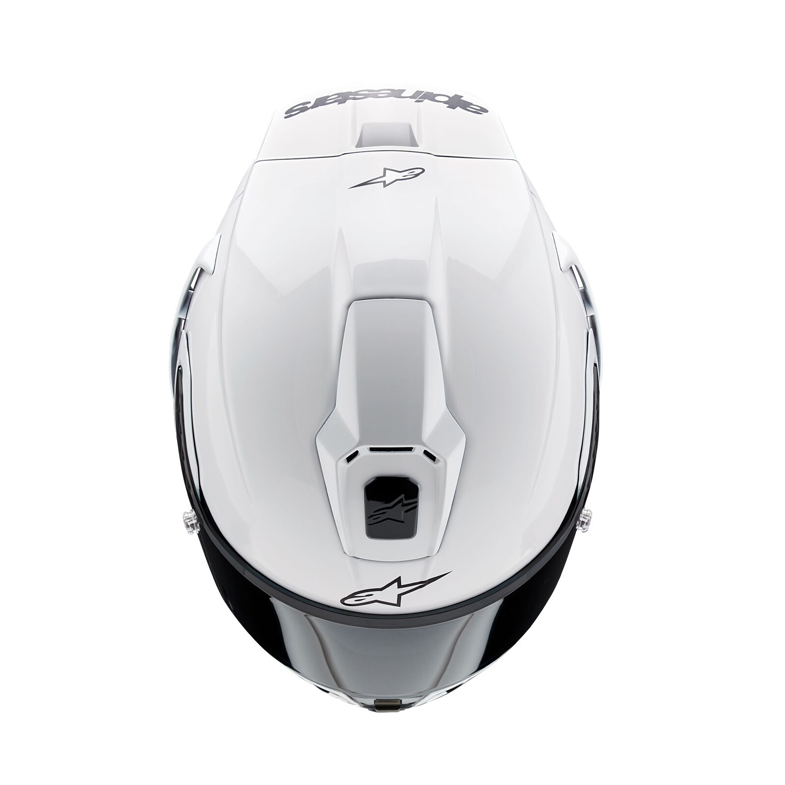 Alpinestars Supertech R10 Solid ECE 22.06 Helmet - White Gloss/Black Matte