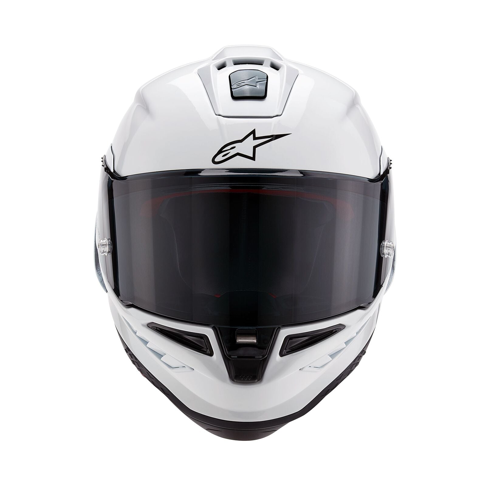 Alpinestars Supertech R10 Solid ECE 22.06 Helmet - White Gloss/Black Matte