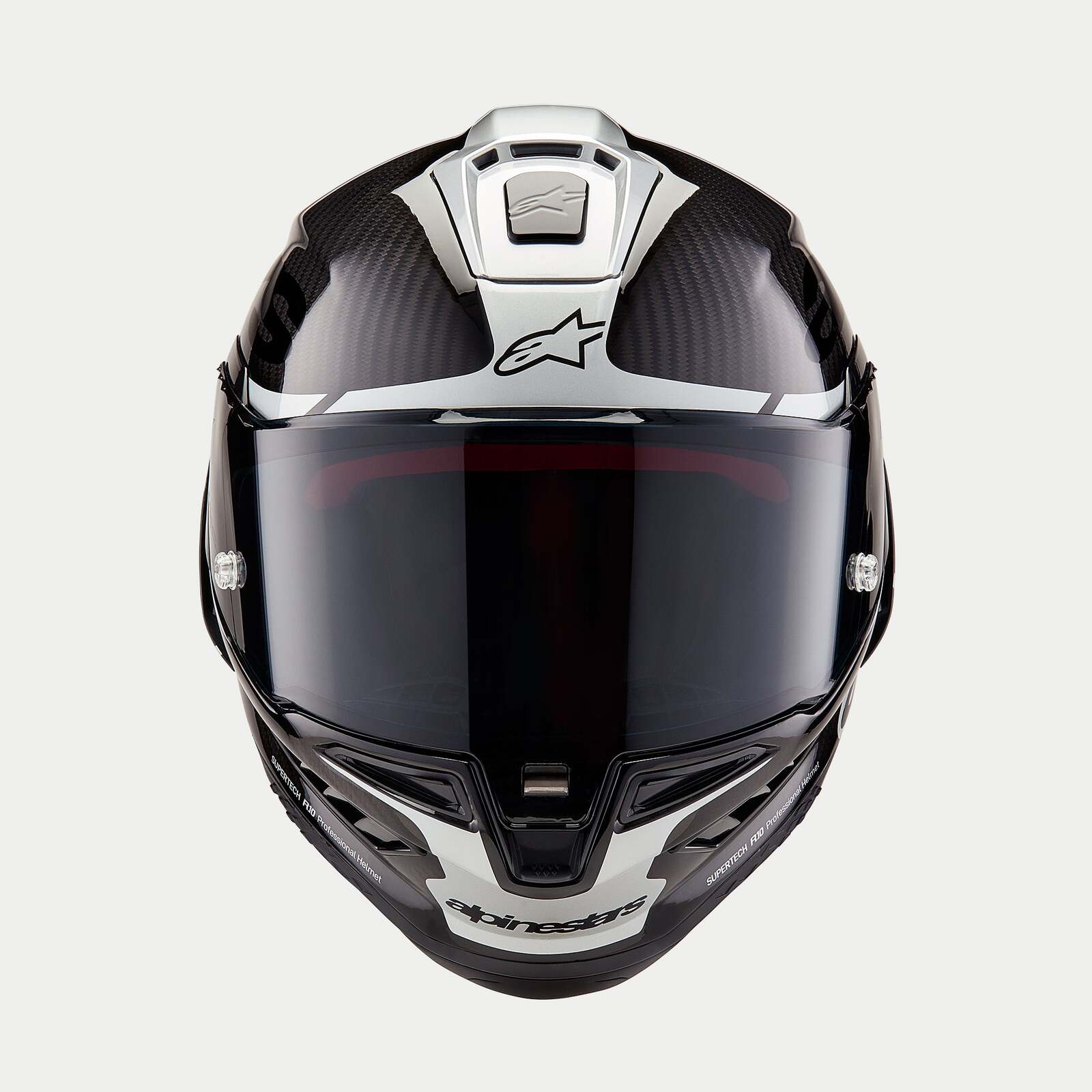 ALPINESTARS SUPERTECH SR10 ELEMENT BLACK CARBON SILVER BLACK GLOSS HELMET L