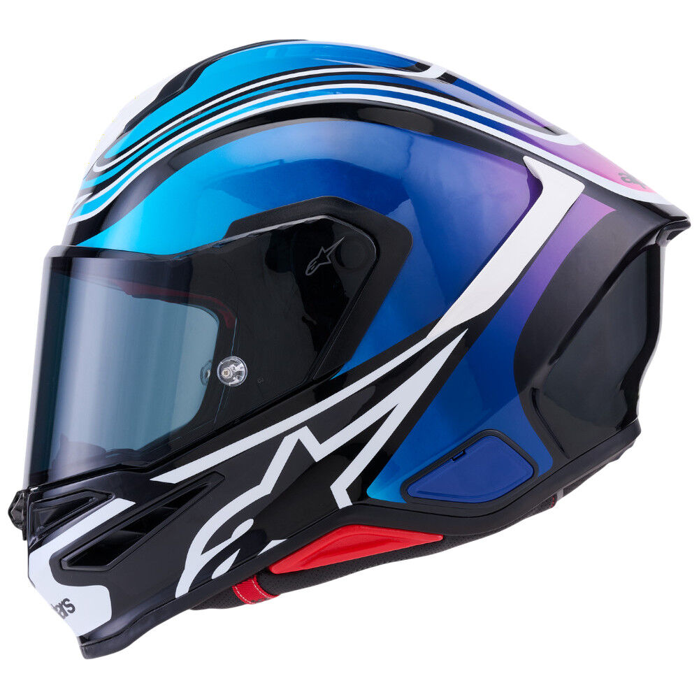 ALPINESTARS SR7 - ZEAL/ BLACK BLUE FLURO PINK WHITE GLOSS