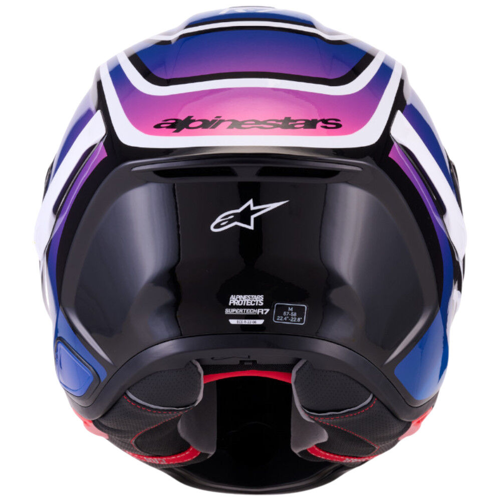 ALPINESTARS SR7 - ZEAL/ BLACK BLUE FLURO PINK WHITE GLOSS