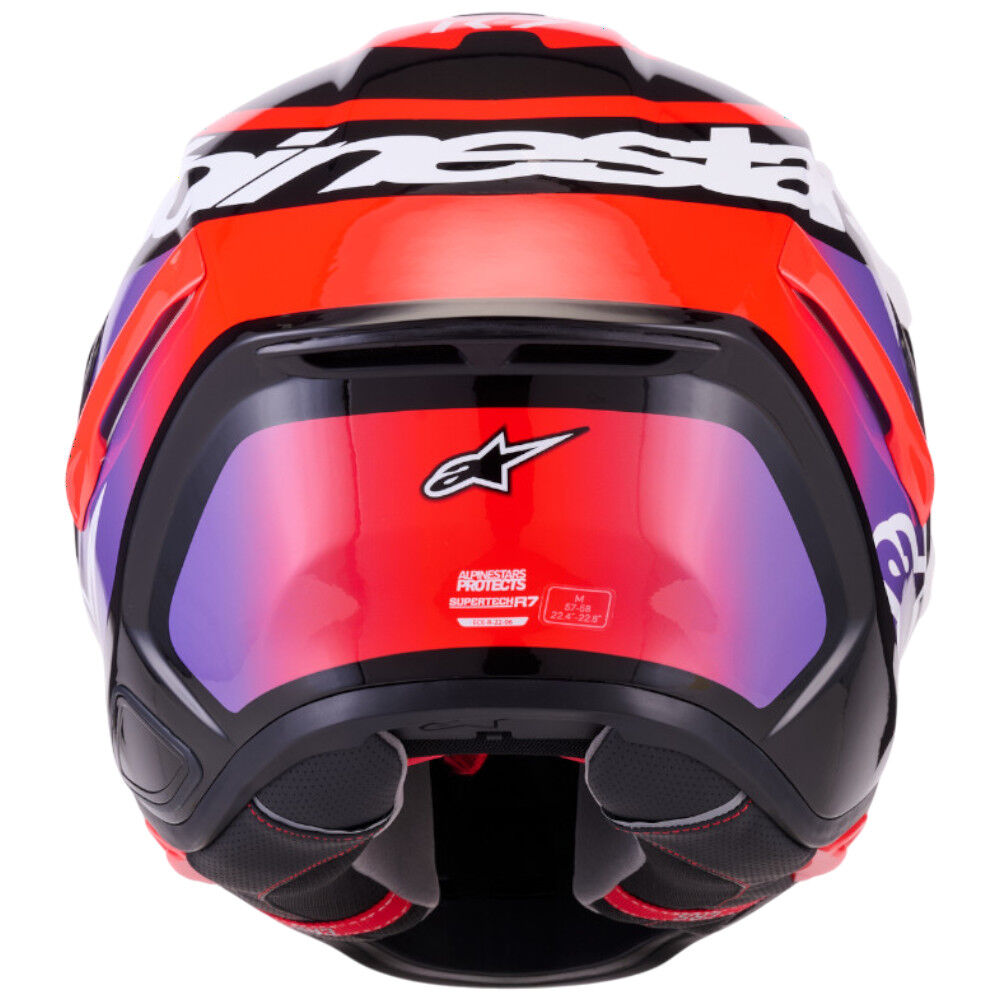 Alpinestars SR7 Lumen Black / Purple / Red / White Gloss