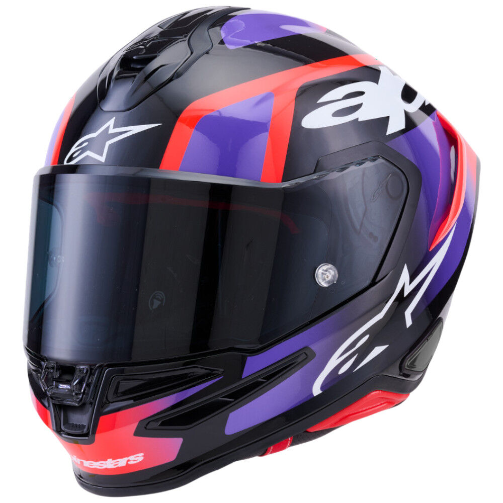 Alpinestars SR7 Lumen Black / Purple / Red / White Gloss