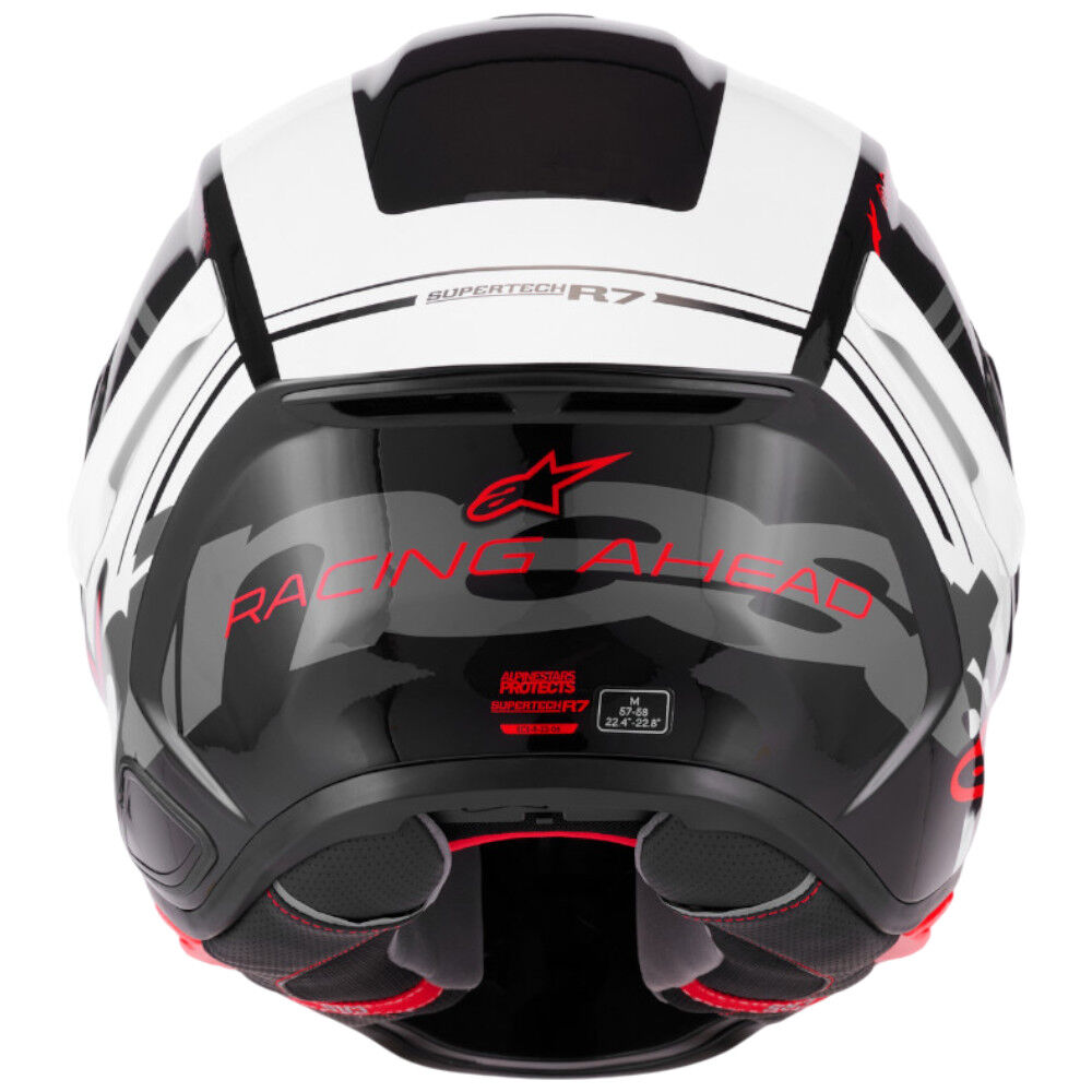 Alpinestars SR7 Acore Black / White / Red Gloss
