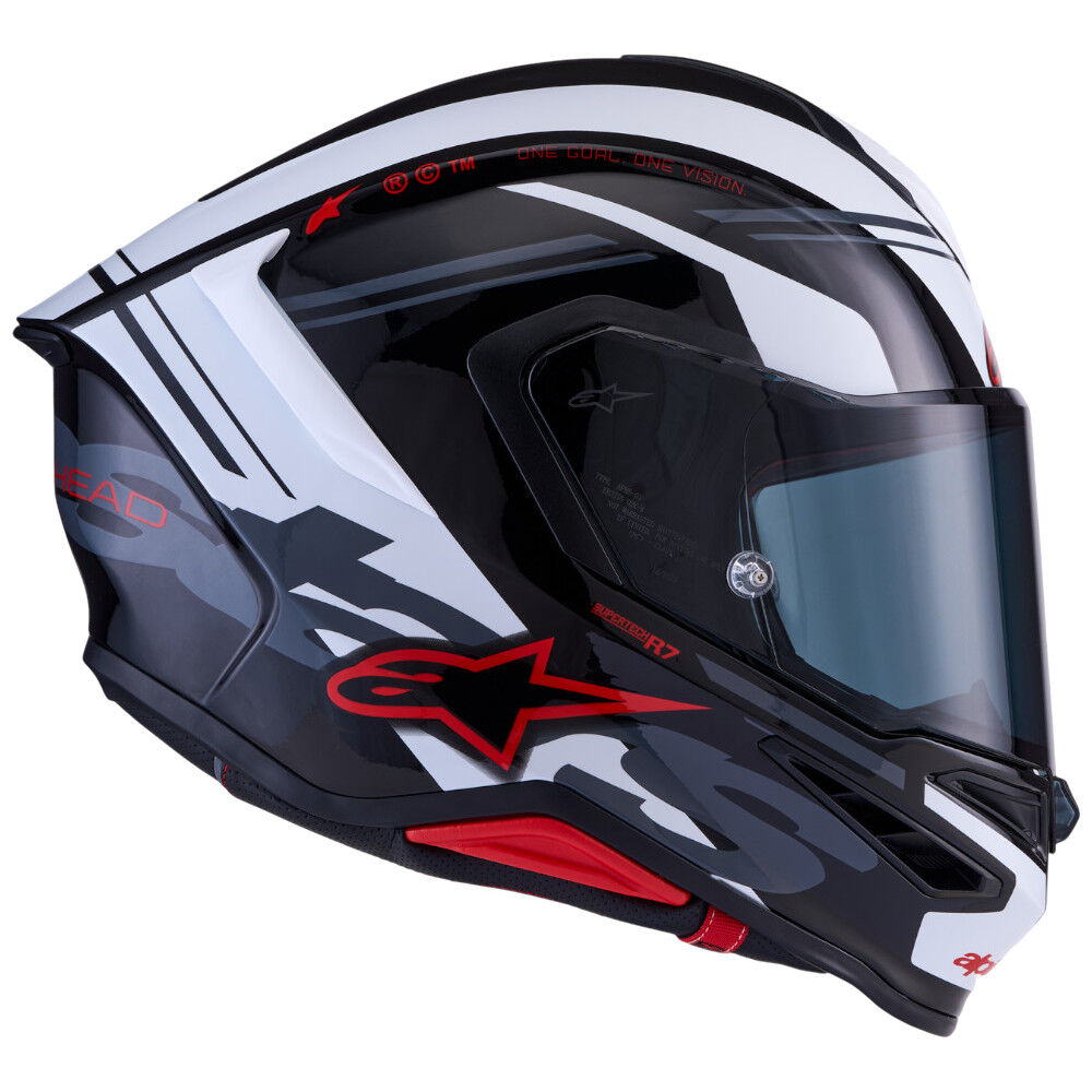 Alpinestars SR7 Acore Black / White / Red Gloss