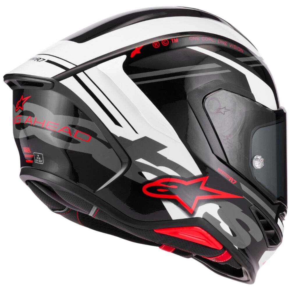 Alpinestars SR7 Acore Black / White / Red Gloss