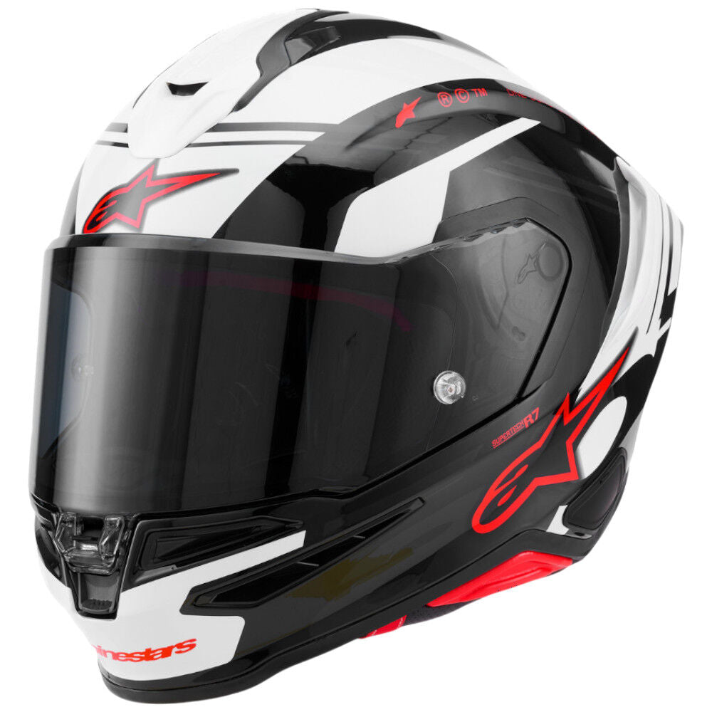 Alpinestars SR7 Acore Black / White / Red Gloss
