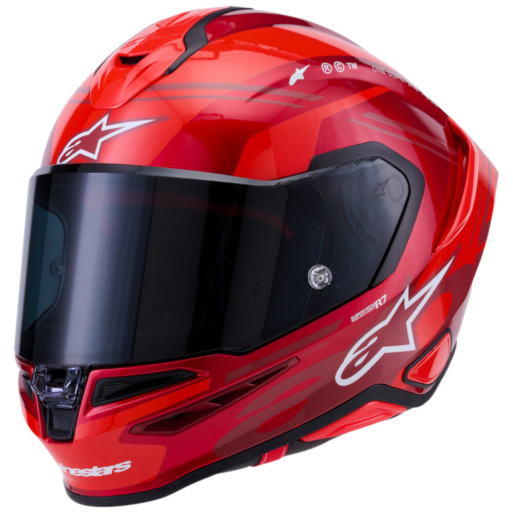 Alpinestars SR7 Acore Red / White Gloss