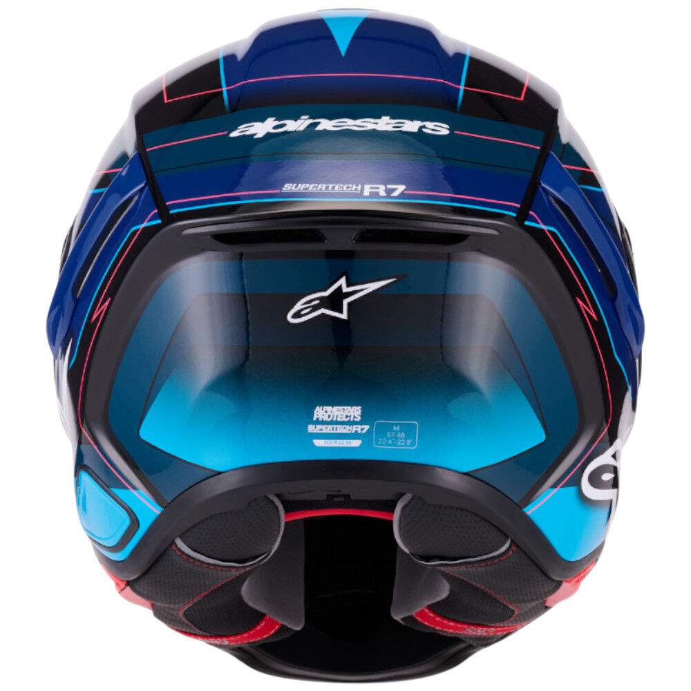Alpinestars SR7 Kinetis Black / Blue / Pink / White Gloss