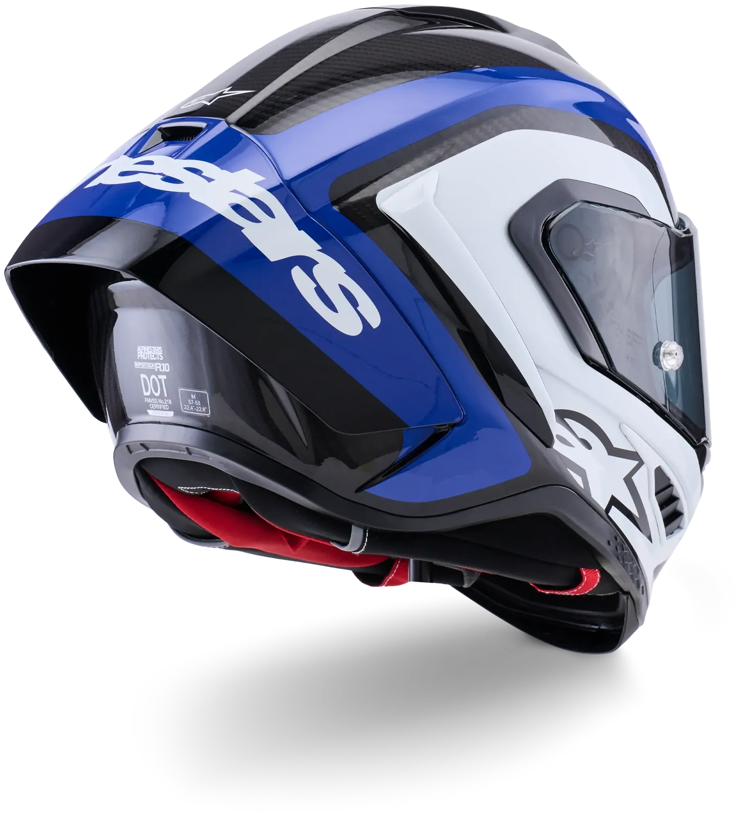 Alpinestars Supertech SR10 Arius Full Face Helmet - Black/White/Blue