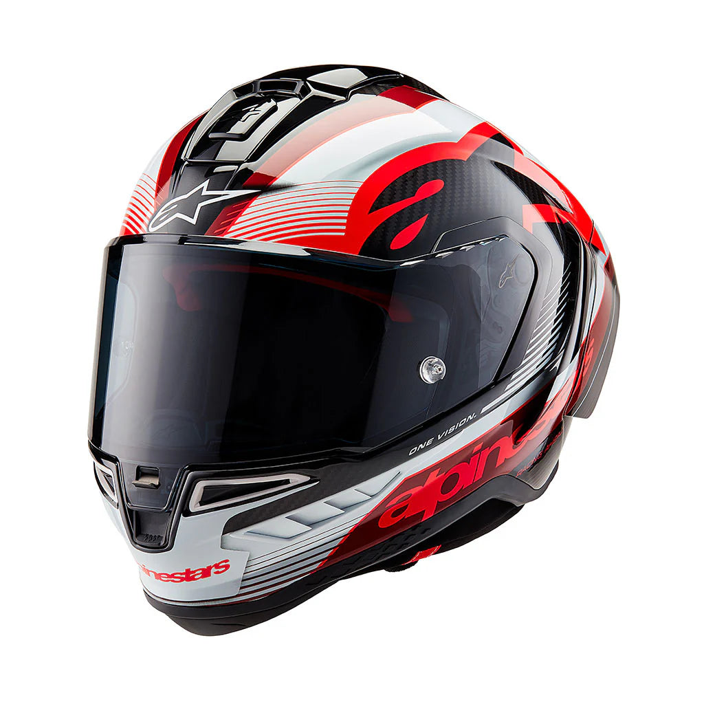 Alpinestars Supertech SR10 Helmet - Team Carbon Black / Red / White