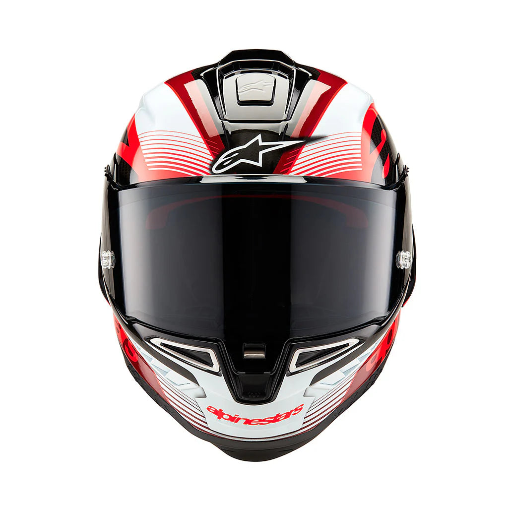 Alpinestars Supertech SR10 Helmet - Team Carbon Black / Red / White