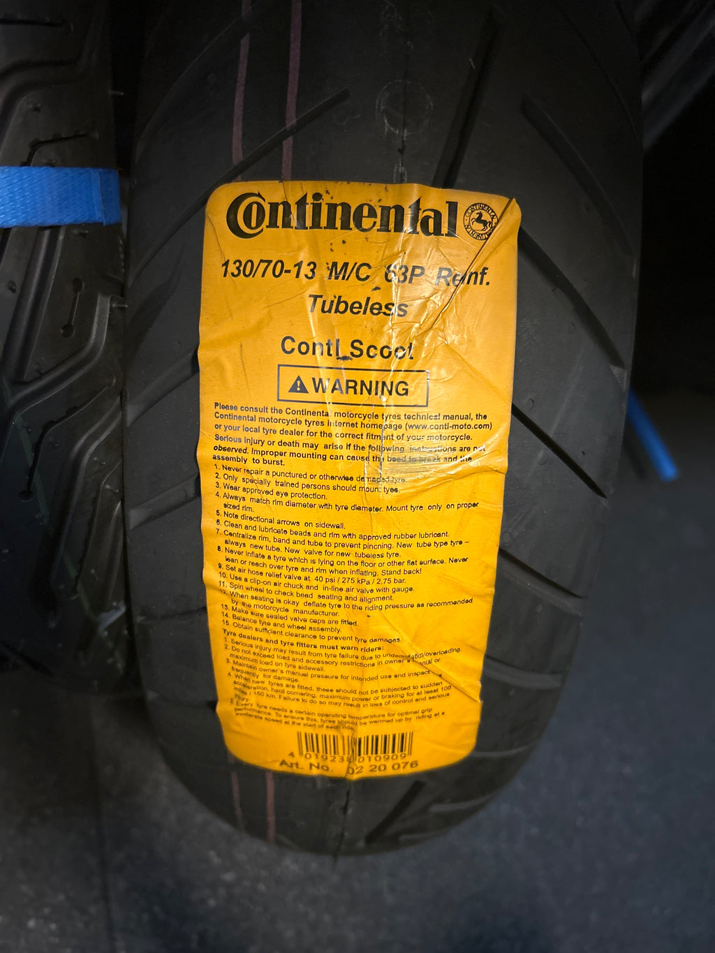 Continental 130/70-13 tubeless