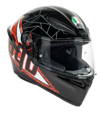 HELMET AGV K1  SHIFT BLACK/RED