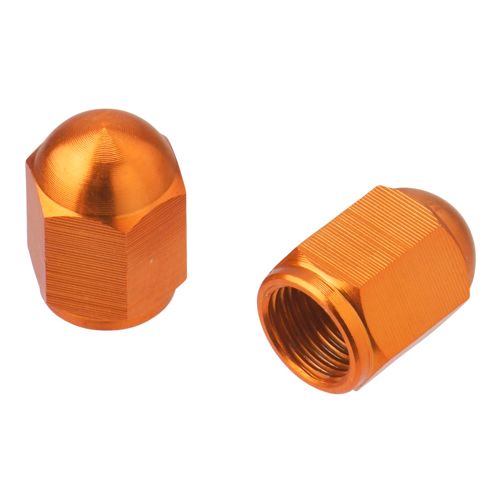 DRC Aluminium Valve Caps (2 Pack) - Orange