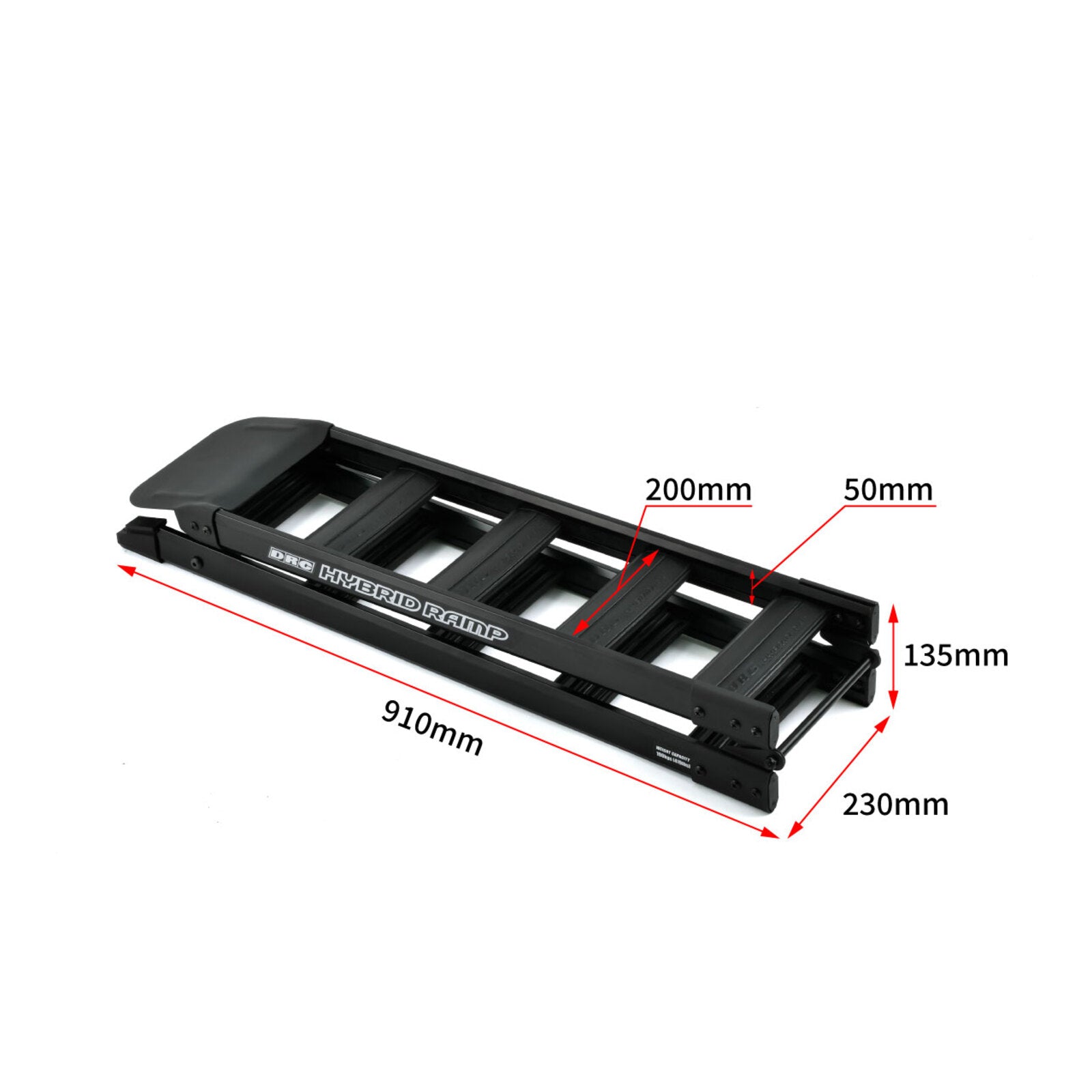 DRC Hybrid Folding Ramp 180cm - Black