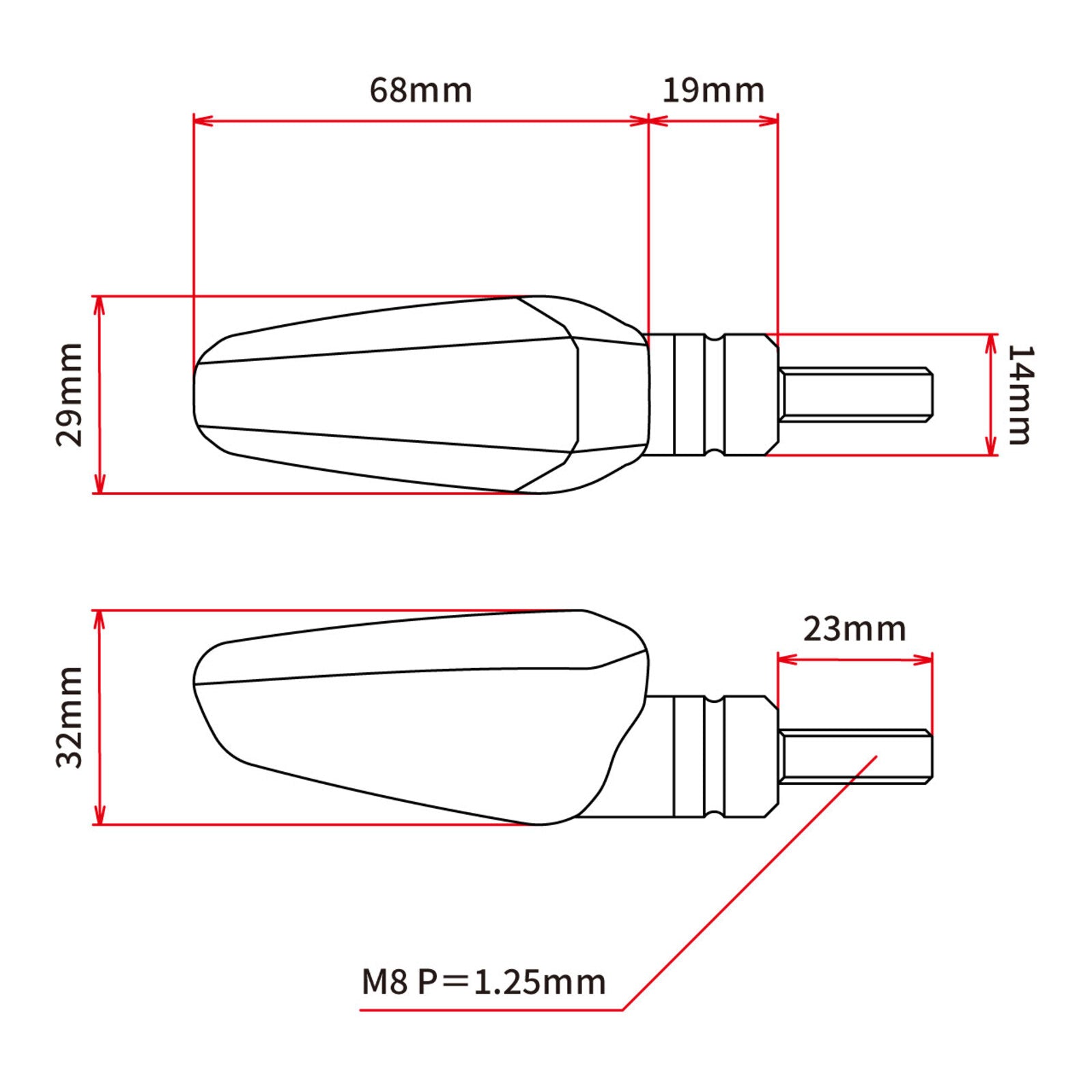 DRC 602 LED Flasher 12V (2 Pack) - Orange