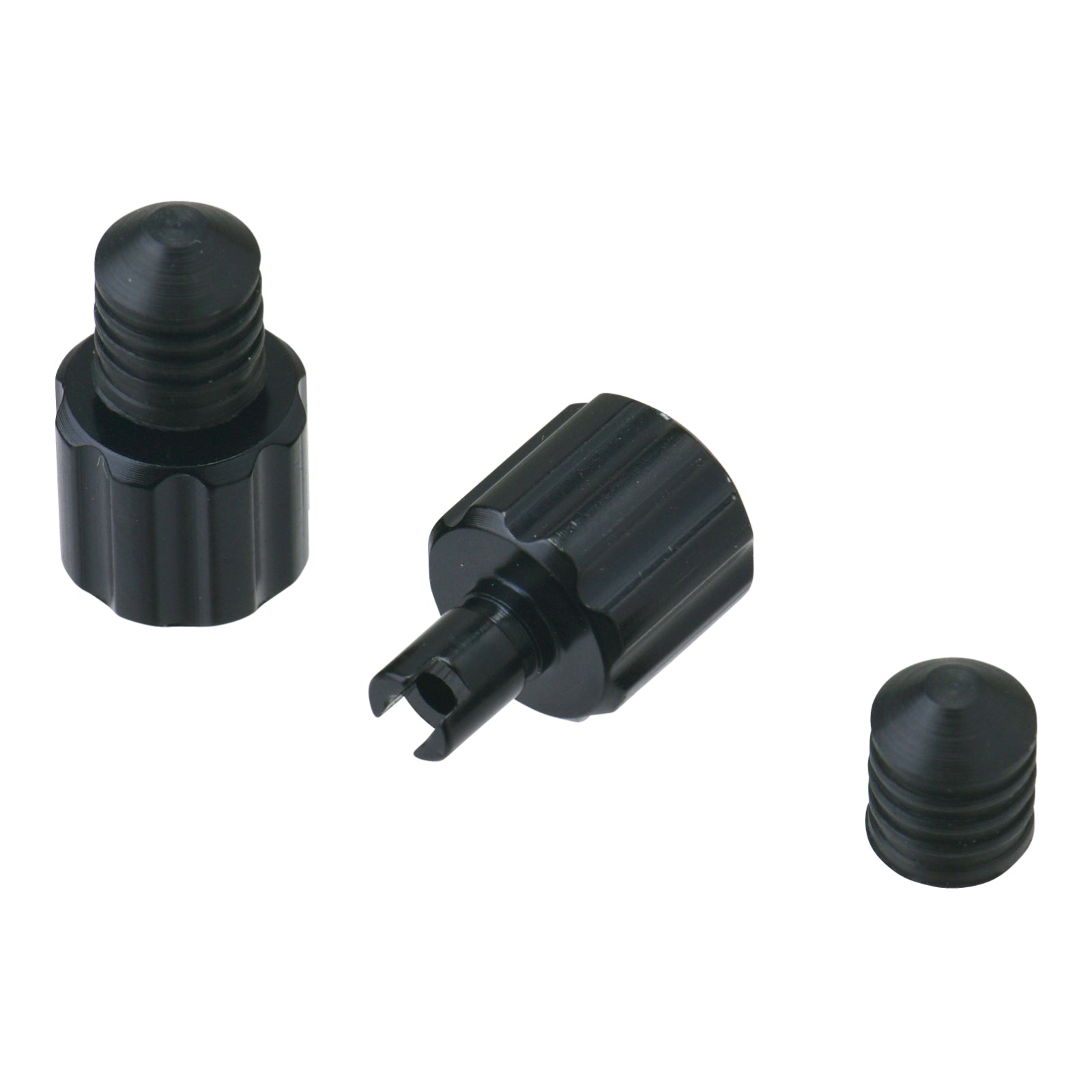 DRC Air Valve Caps with Valve Wrench (2 Pack) - Black