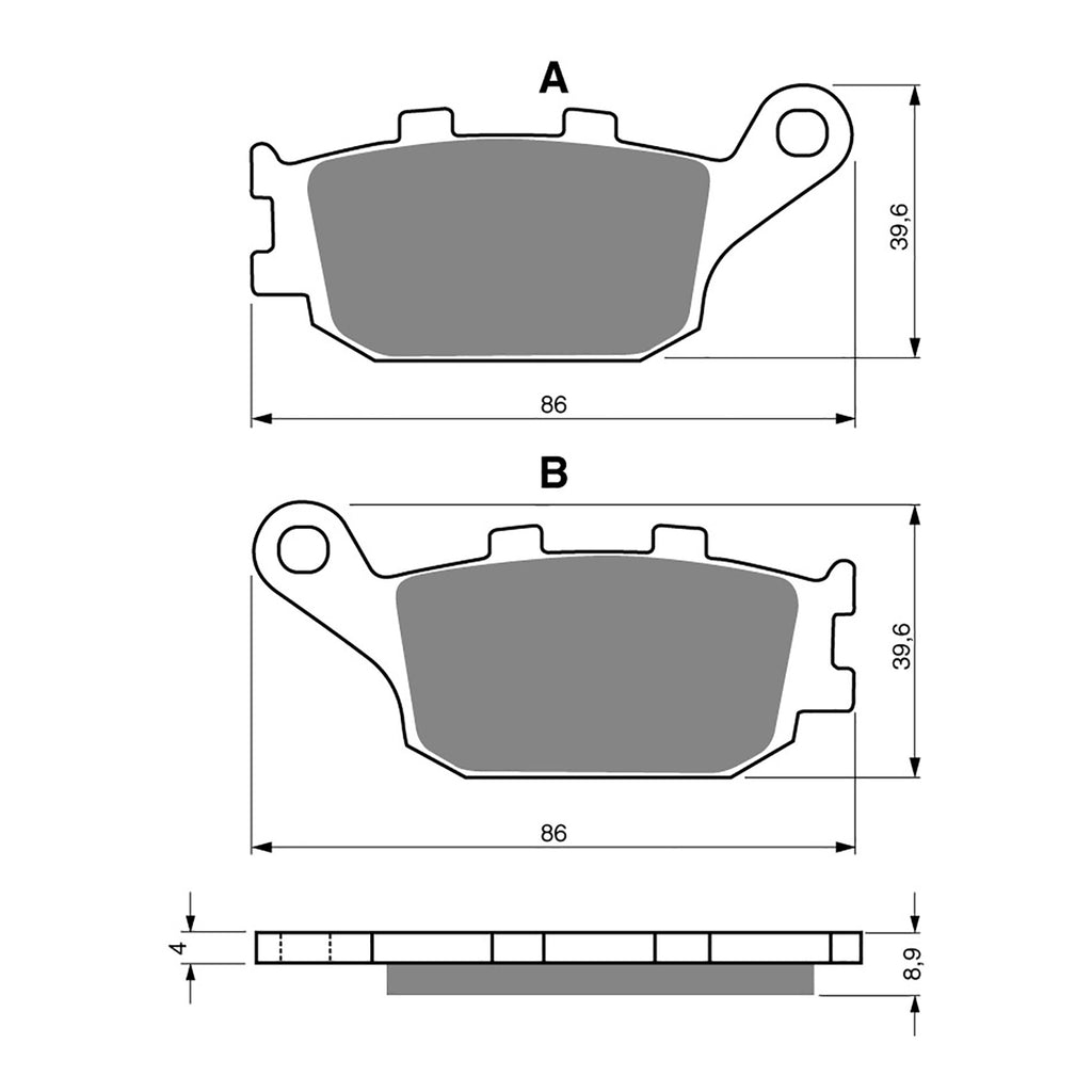 GOLDfren Brake Pads Sintered Sports GF021 - S3 (PH59)