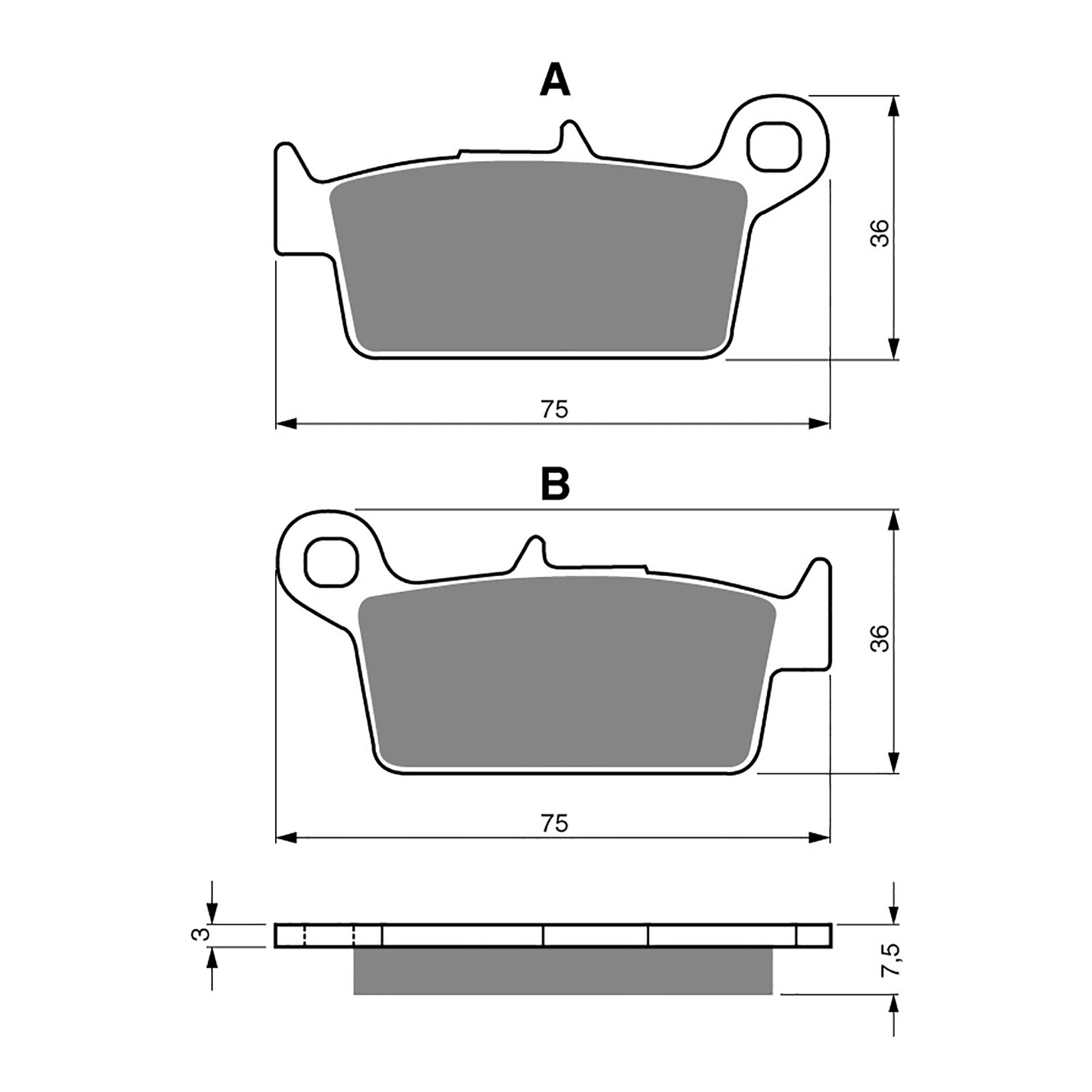 GOLDfren Brake Pads GF071 - S3