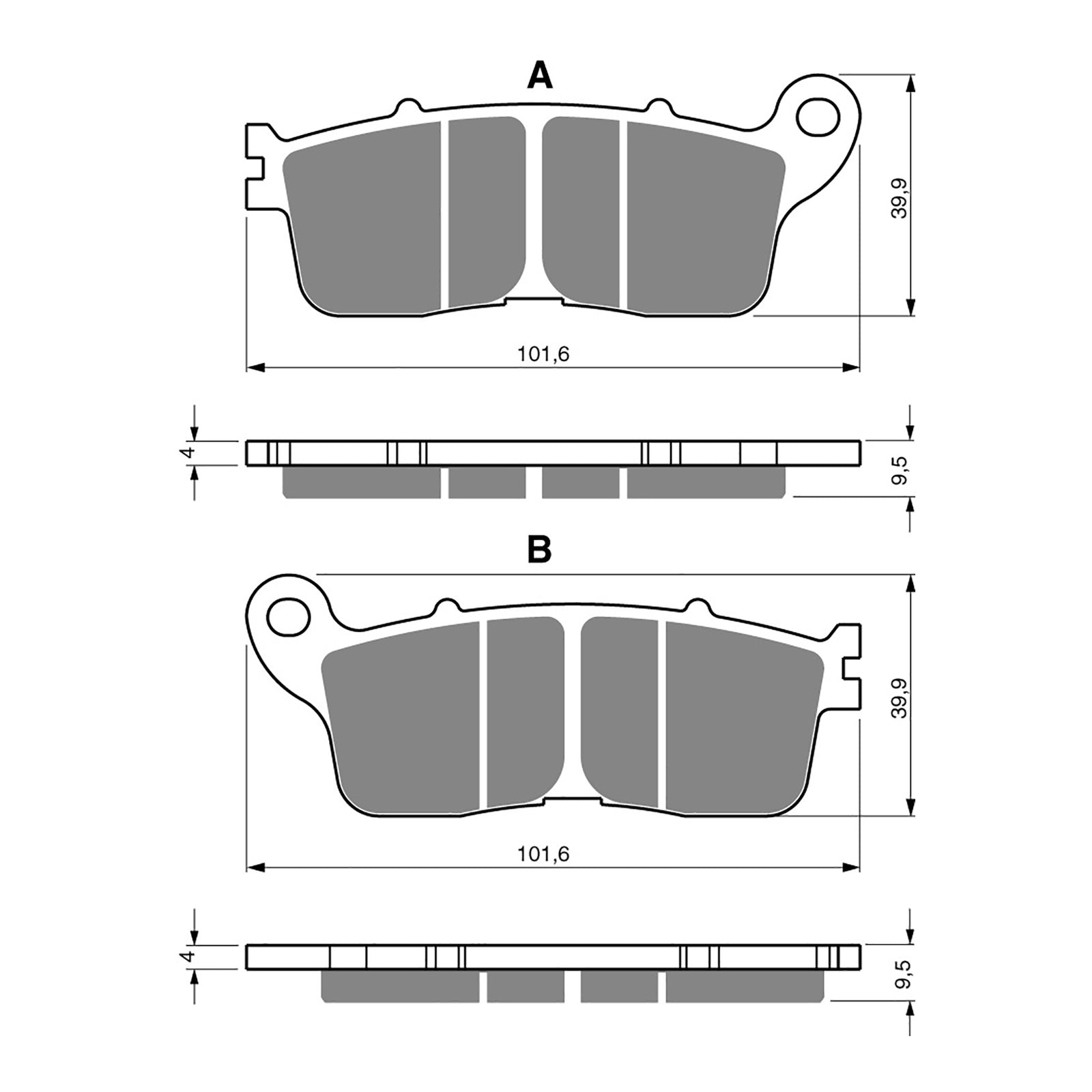 GOLDfren Brake Pads GF323 - S3