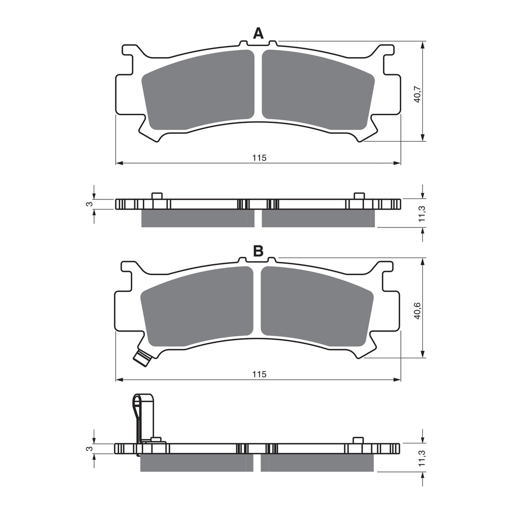 GOLDfren Brake Pads Off-Road Racing GF384 - K5 ( PR523 )